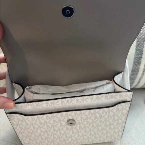 Michael Kors White and Gray Mini Bag - Picture 2 of 5